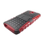 Funda Protector TPU Mixto HTC 526 Rojo / Negro  c/pie (15004454) by www.tiendakimerex.com
